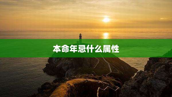 本命年忌什么属性