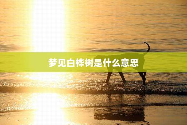 梦见白桦树是什么意思
