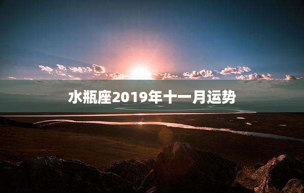 水瓶座2019年十一月运势