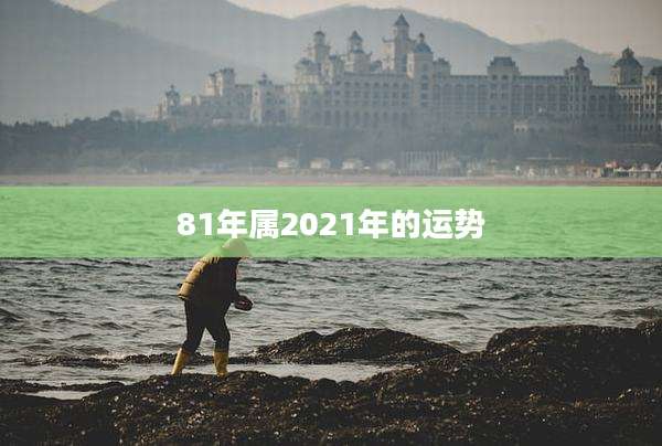81年属2021年的运势
