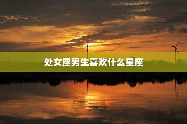 处女座男生喜欢什么星座