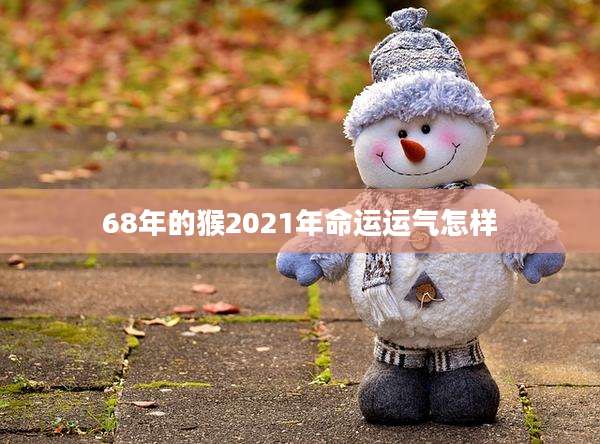 68年的猴2021年命运运气怎样