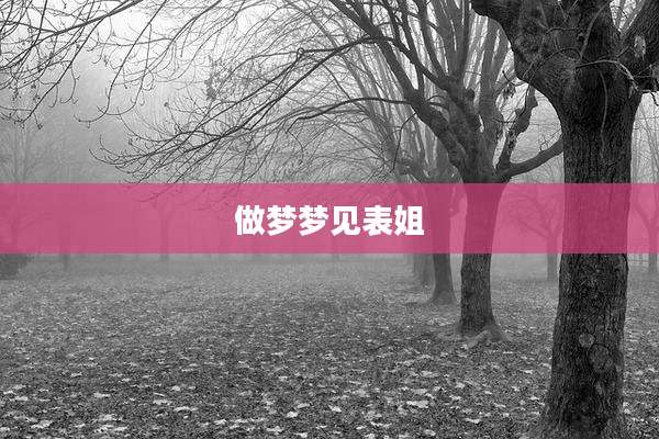 做梦梦见表姐