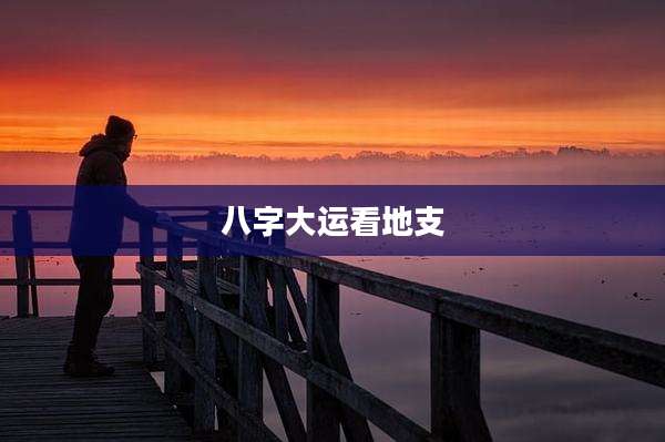 八字大运看地支