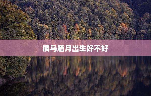 属马腊月出生好不好