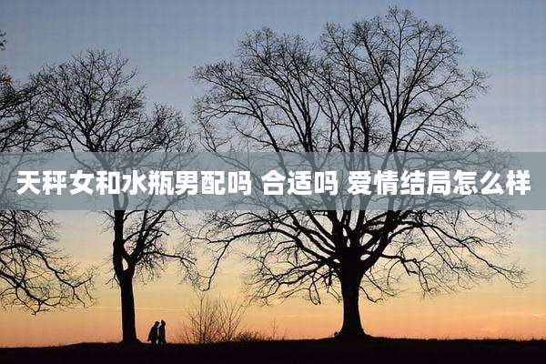 天秤女和水瓶男配吗 合适吗 爱情结局怎么样