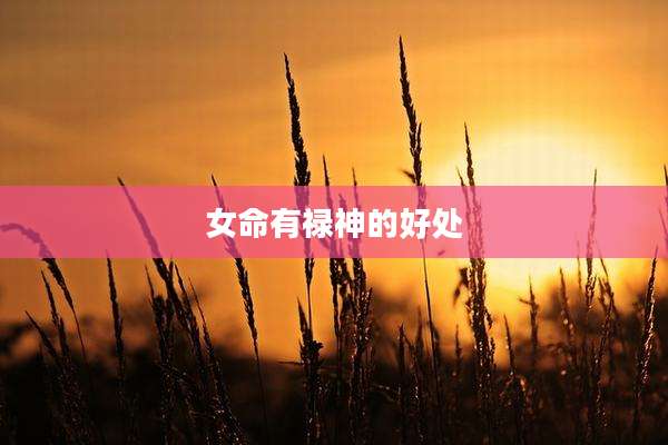 女命有禄神的好处
