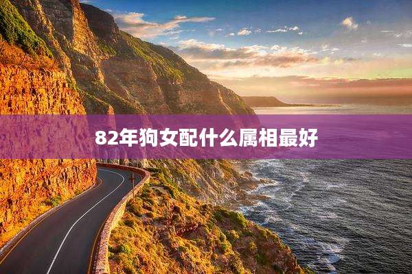 82年狗女配什么属相最好