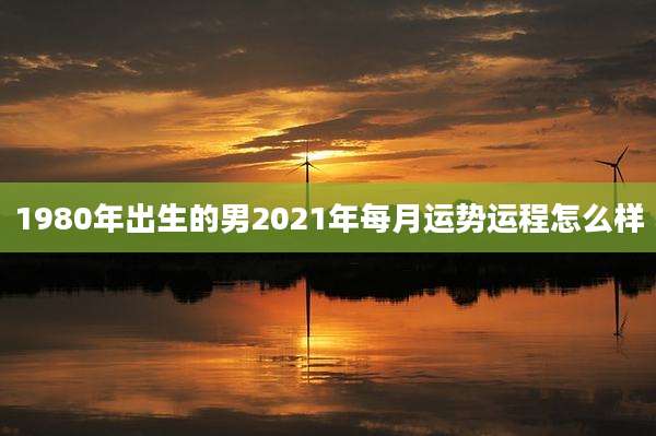 1980年出生的男2021年每月运势运程怎么样