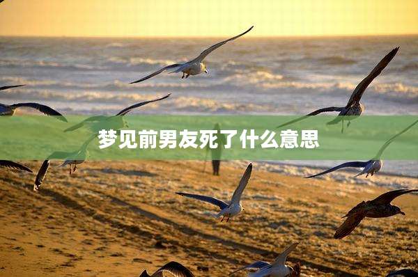 梦见前男友死了什么意思