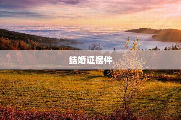 结婚证摆件