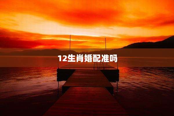 12生肖婚配准吗