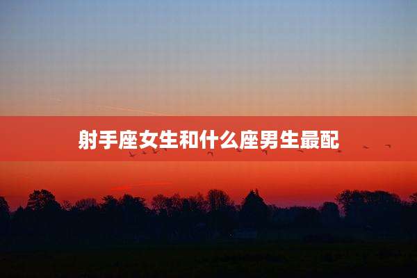 射手座女生和什么座男生最配