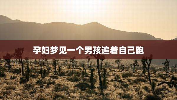 孕妇梦见一个男孩追着自己跑