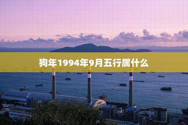 狗年1994年9月五行属什么