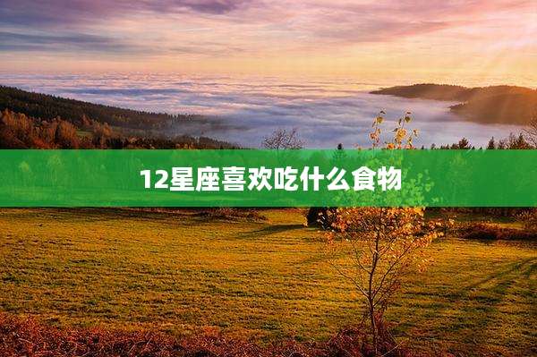 12星座喜欢吃什么食物