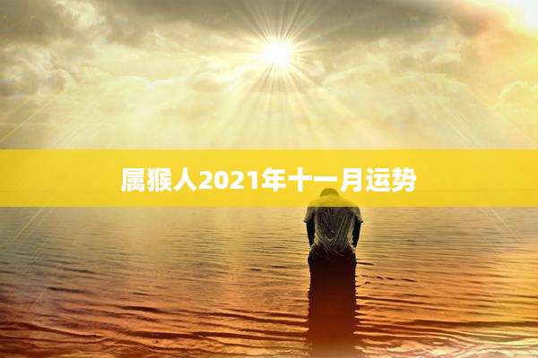 属猴人2021年十一月运势