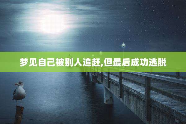 梦见自己被别人追赶,但最后成功逃脱