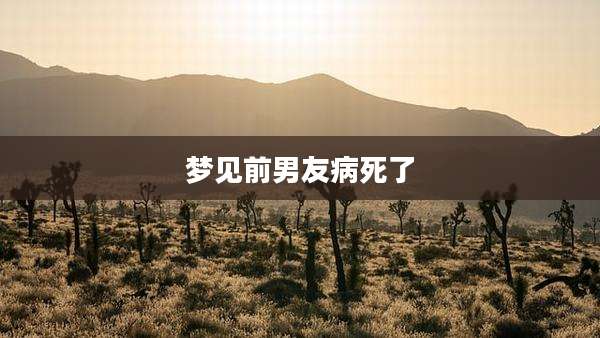 梦见前男友病死了