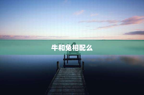 牛和兔相配么