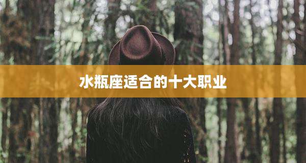 水瓶座适合的十大职业