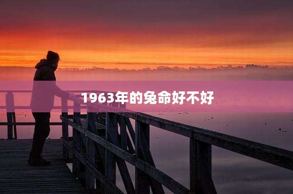 1963年的兔命好不好