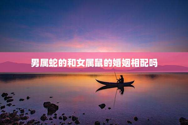 男属蛇的和女属鼠的婚姻相配吗