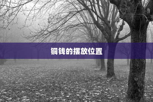 铜钱的摆放位置