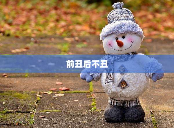 前丑后不丑