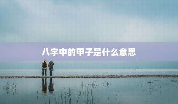八字中的甲子是什么意思