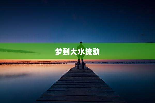 梦到大水流动