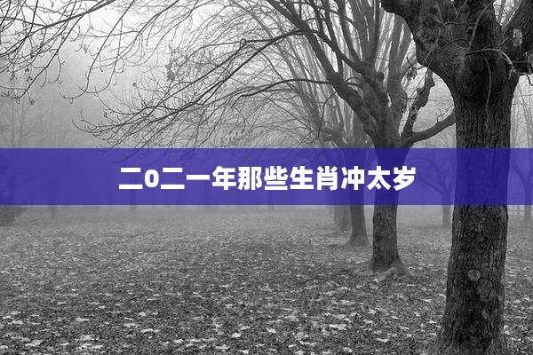 二0二一年那些生肖冲太岁