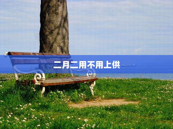 二月二用不用上供