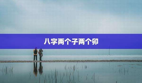 八字两个子两个卯
