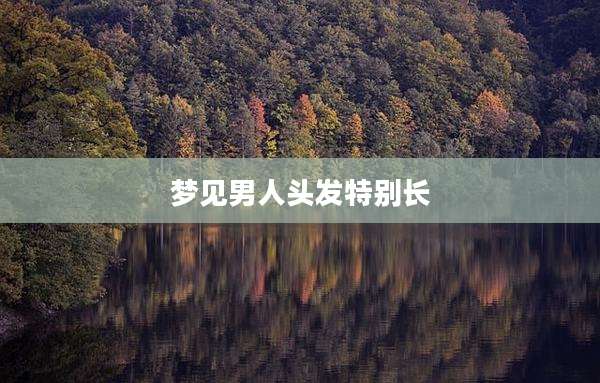 梦见男人头发特别长