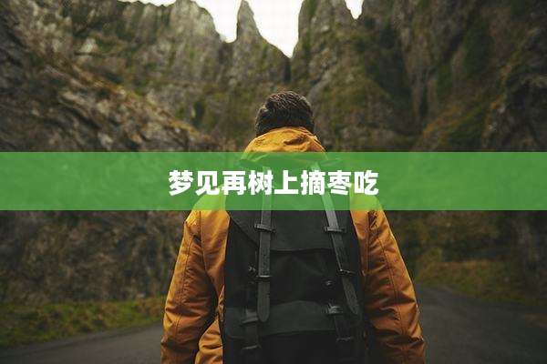 梦见再树上摘枣吃