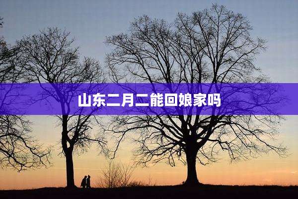 山东二月二能回娘家吗