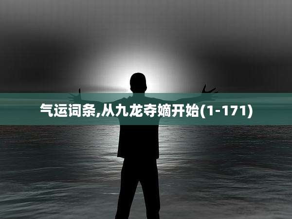 气运词条,从九龙夺嫡开始(1-171)