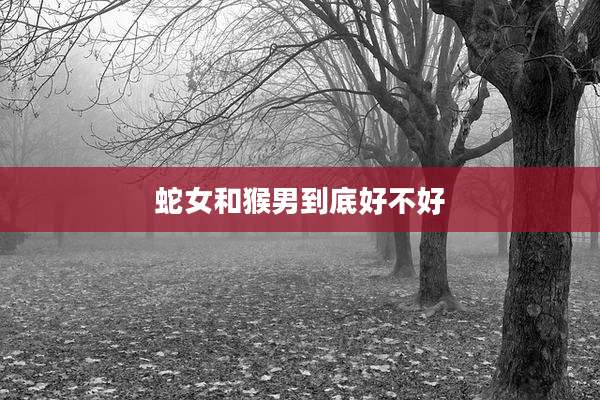 蛇女和猴男到底好不好