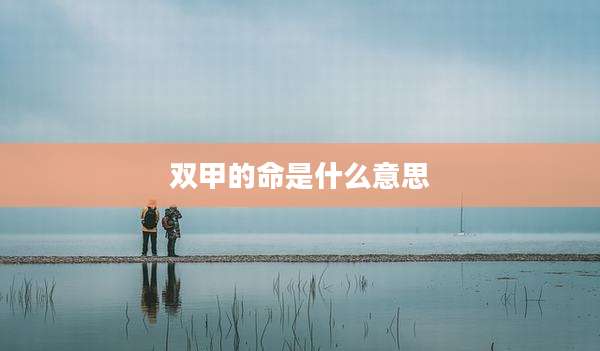 双甲的命是什么意思