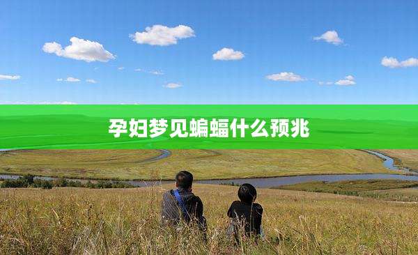 孕妇梦见蝙蝠什么预兆