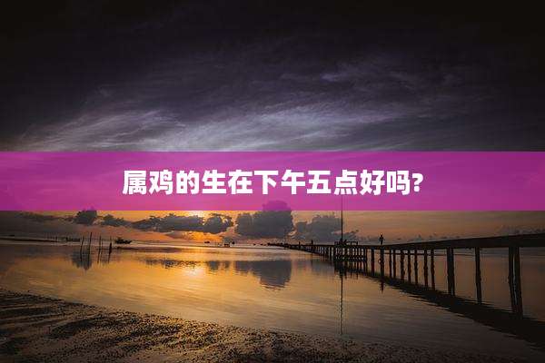 属鸡的生在下午五点好吗?