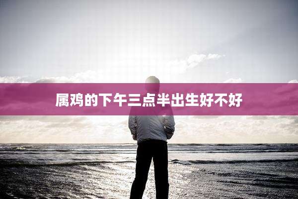 属鸡的下午三点半出生好不好