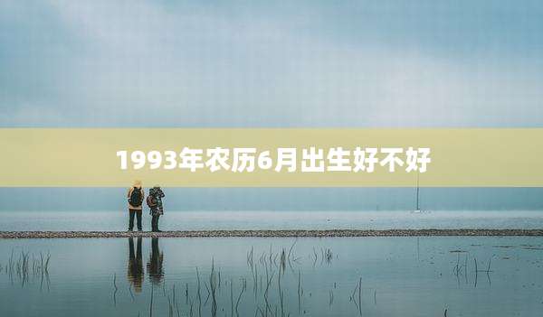 1993年农历6月出生好不好