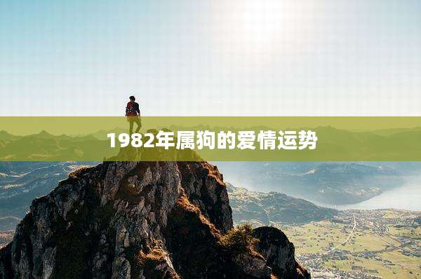 1982年属狗的爱情运势