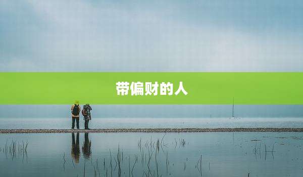 带偏财的人