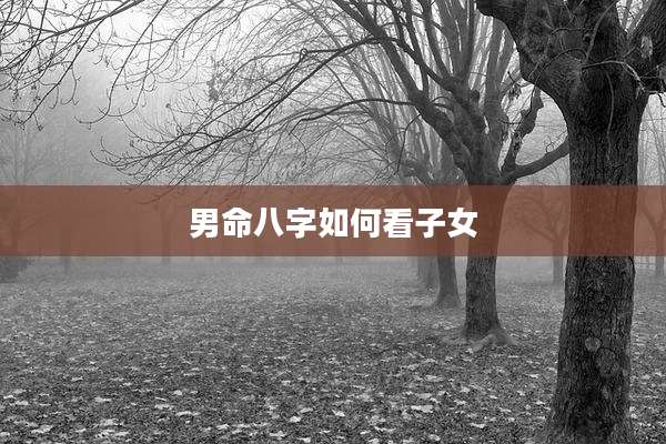 男命八字如何看子女