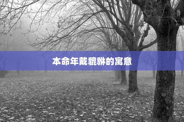 本命年戴貔貅的寓意
