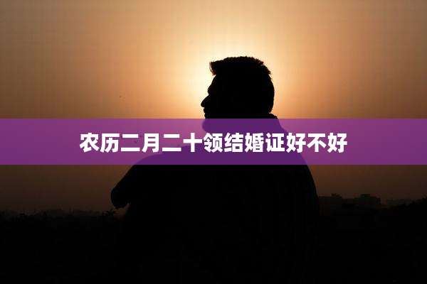 农历二月二十领结婚证好不好