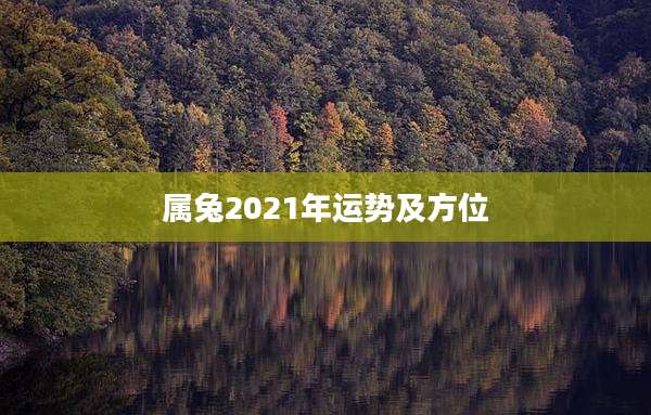 属兔2021年运势及方位